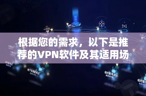 根据您的需求,以下是推荐的VPN软件及其适用场景