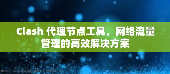Clash 代理节点工具，网络流量管理的高效解决方案